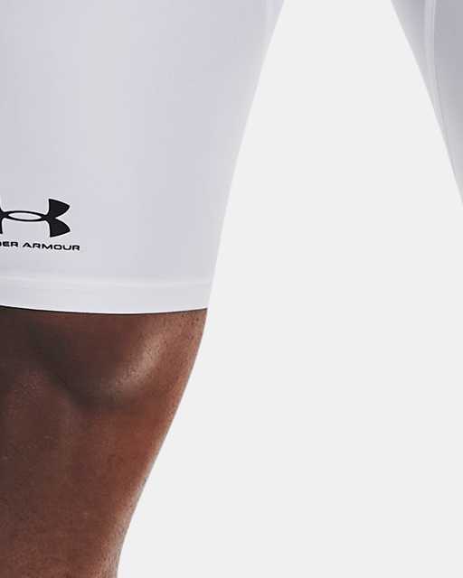 Men's Athletic Shorts - Compression Fit in White