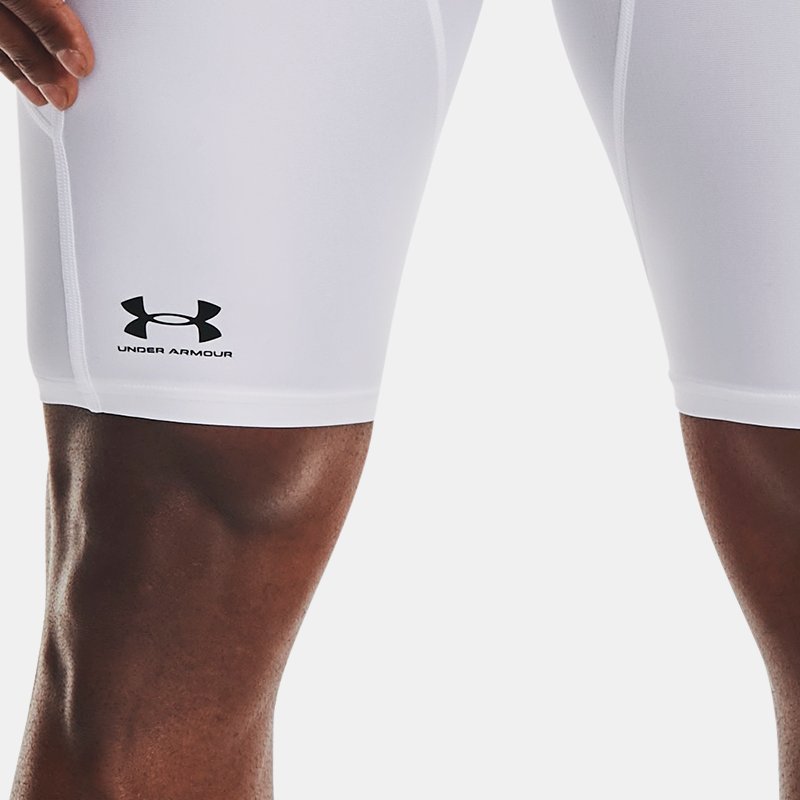 Under Armour Men's HeatGear® Pocket Long Shorts White / Black XXL