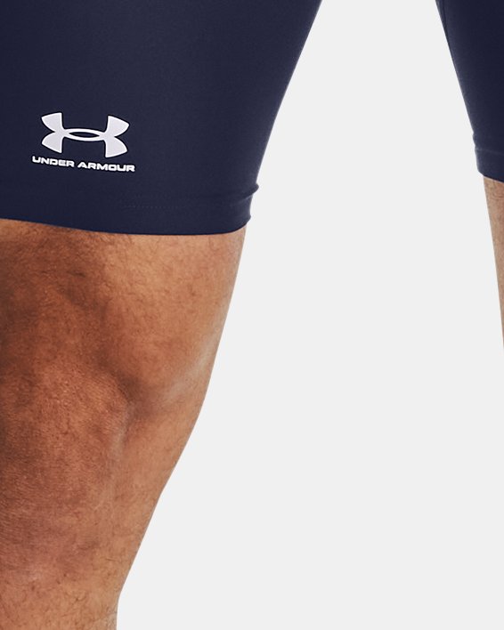 Men's HeatGear® Pocket Long Shorts in Blue image number 0