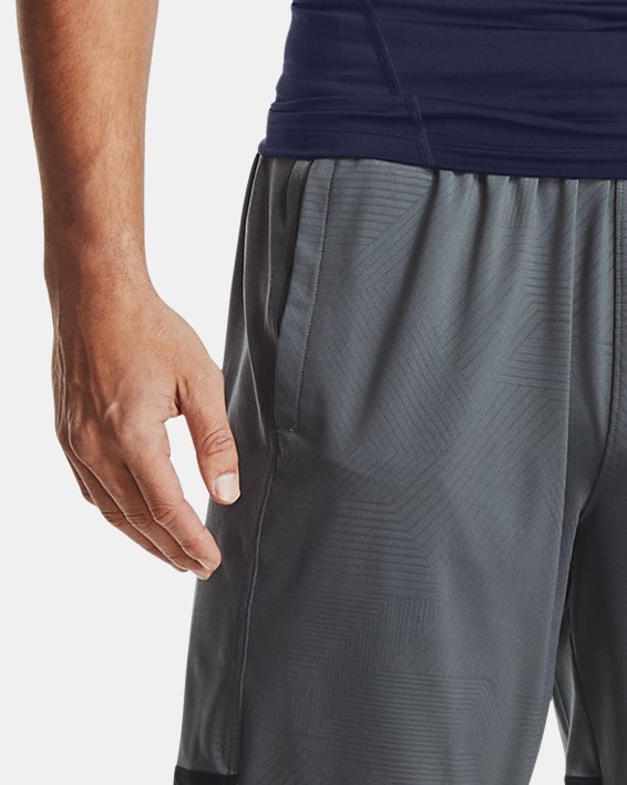 Men's HeatGear® Pocket Long Shorts in Blue image number 2