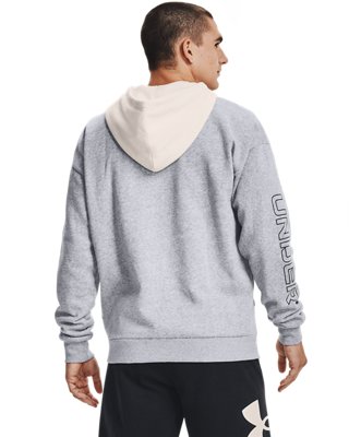 Men's UA Rival Fleece Colorblock Full Zip Hoodie image number 1