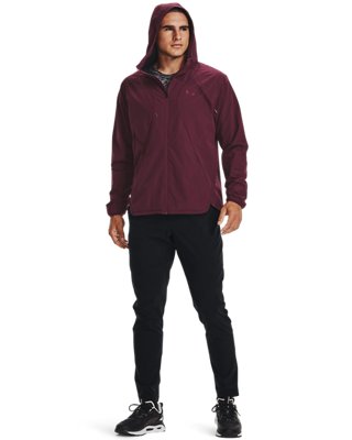 maroon under armour jacket