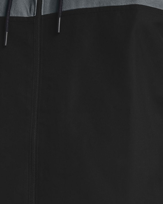 Men's UA Sportstyle Camo Windbreaker Jacket, Black, pdpMainDesktop image number 0
