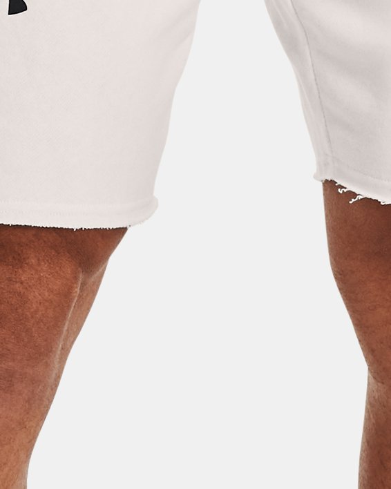 Men's UA Rival Terry Collegiate Shorts, White, pdpMainDesktop image number 0