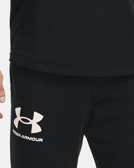 Men's UA Rival Terry Joggers in Black image number 2
