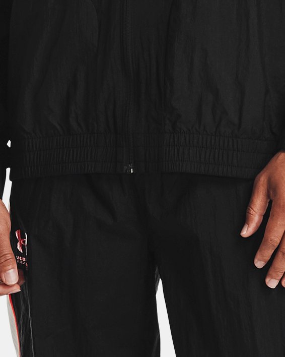 Men's UA Woven Track Pants, Black, pdpMainDesktop image number 0