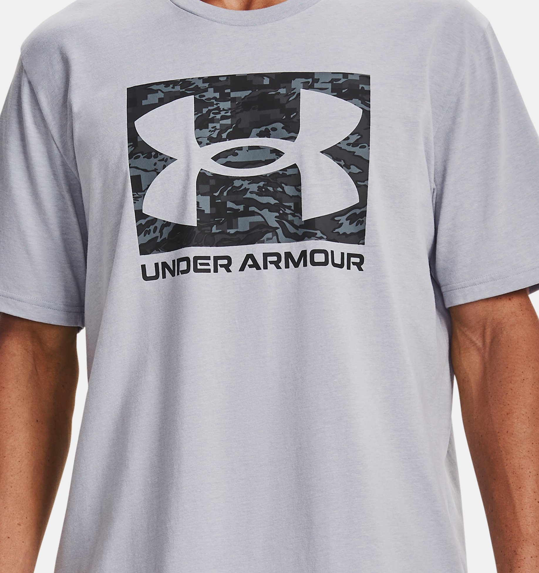 Camiseta Under Armour ABC Camo manga corta blanco gris