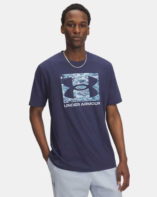 Camiseta de manga corta UA ABC Camo Boxed Logo para hombre Camiseta de manga corta UA ABC Camo Boxed Logo para hombre