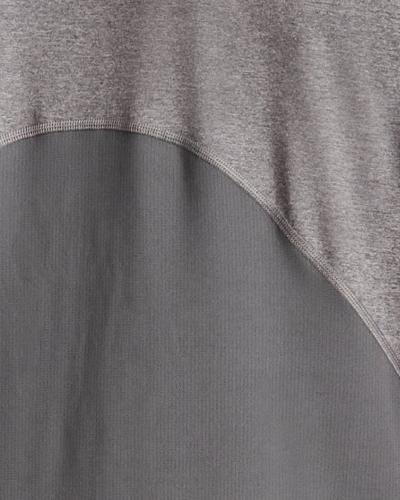 Men's HeatGear® Fitted Short Sleeve, Gray, pdpMainDesktop image number 1