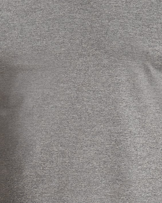 Men's HeatGear® Fitted Short Sleeve, Gray, pdpMainDesktop image number 0