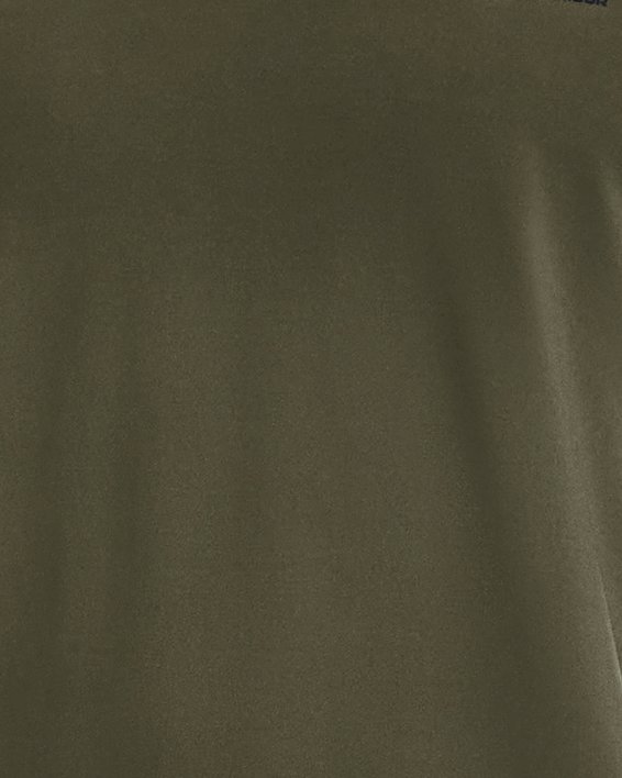 Men's HeatGear® Fitted Short Sleeve, Green, pdpMainDesktop image number 0