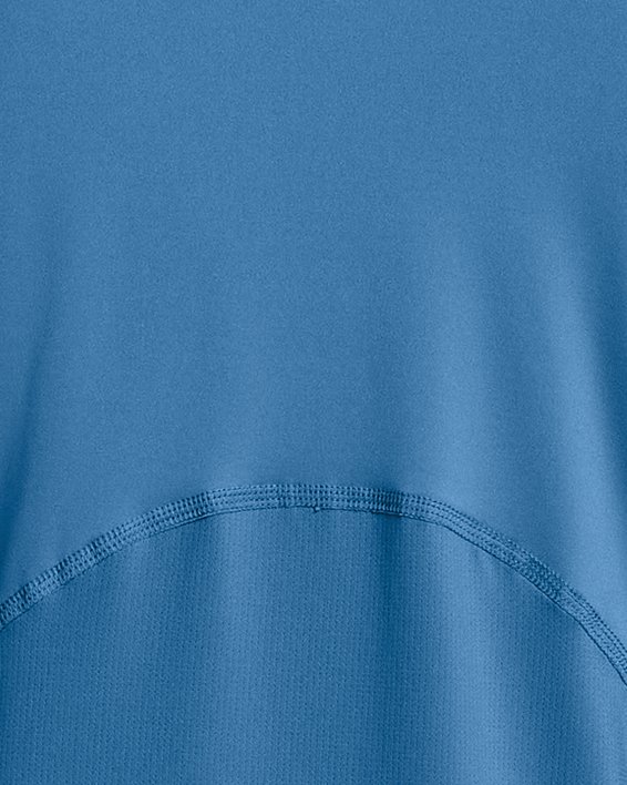 Men's HeatGear® Fitted Short Sleeve, Blue, pdpMainDesktop image number 1