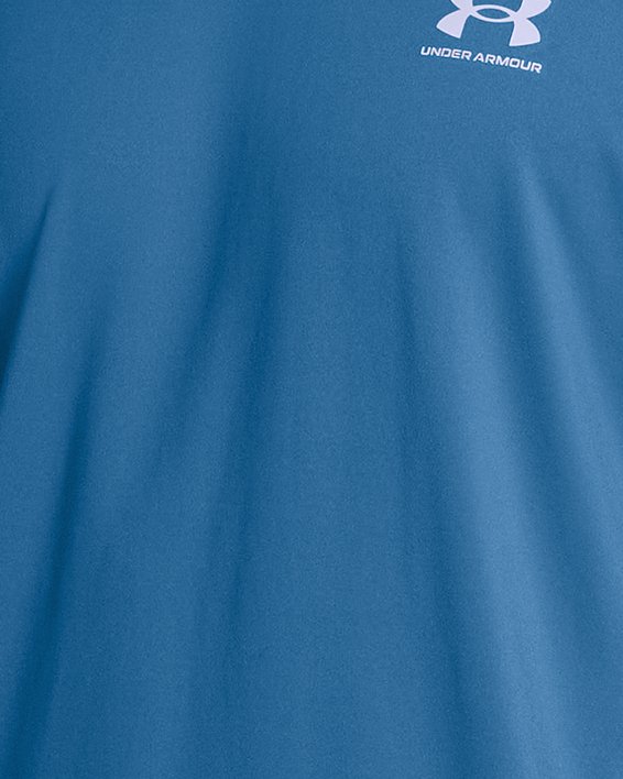 Herentop HeatGear® Fitted met korte mouwen, Blue, pdpMainDesktop image number 0