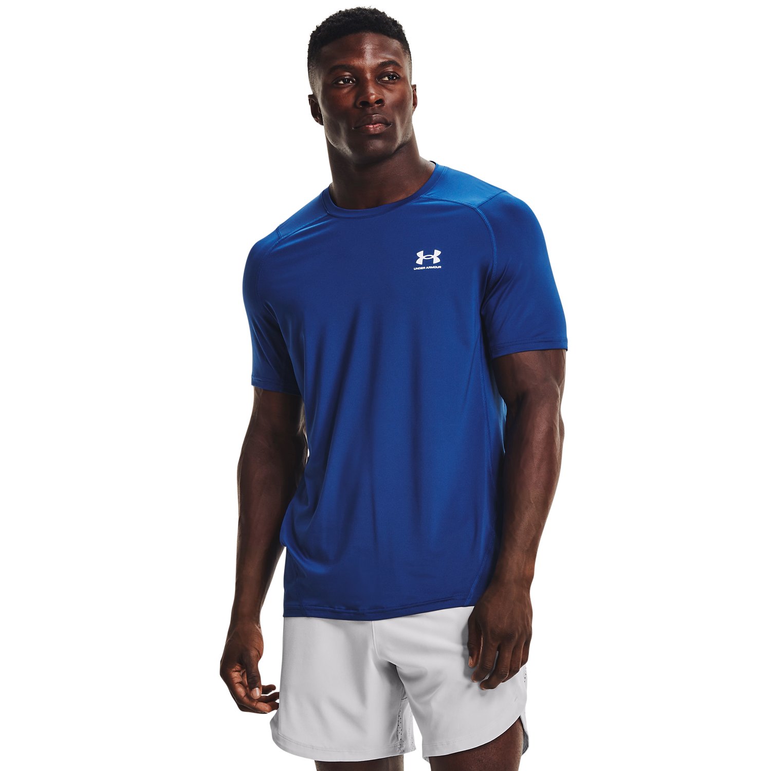 Men s HeatGear Fitted Short Sleeve Under Armour UK