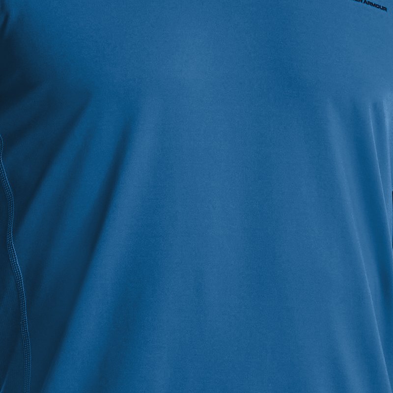 Men's HeatGear® Armour Fitted Short Sleeve Cruise Blue / Academy L