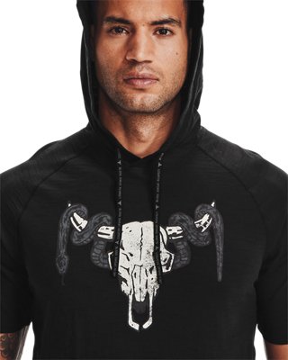 the rock short sleeve hoodie