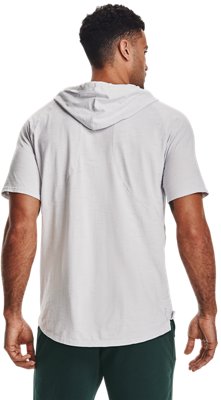 Under Armour Men's Project Rock Charged Cotton® Short Sleeve Hoodie. 1