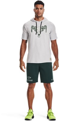 Under Armour Men's Project Rock Charged Cotton® Short Sleeve Hoodie. 3