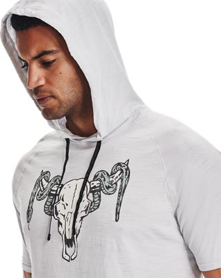 Under Armour Men's Project Rock Charged Cotton® Short Sleeve Hoodie. 6