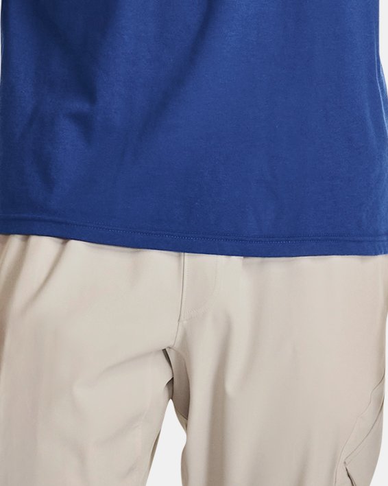 Men's Project Rock Brahma Bull Short Sleeve, Blue, pdpMainDesktop image number 2