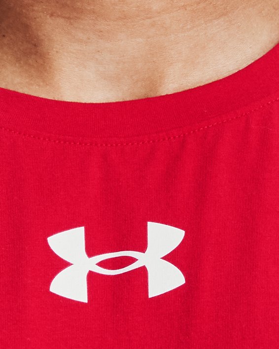 Men's UA Zone Tank in Red image number 3