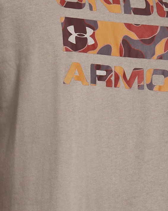 เสื้อยืด UA Stacked Logo Fill สำหรับผู้ชาย in Gray image number 0