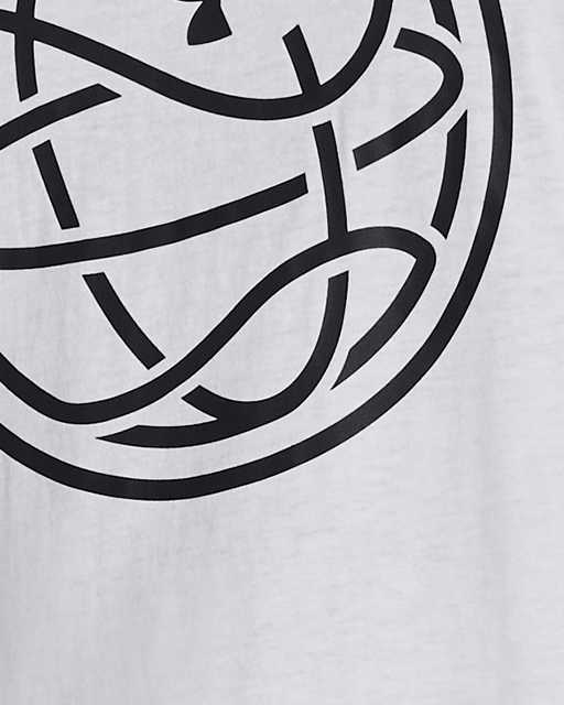T-shirt à logo UA Hoops pour hommes