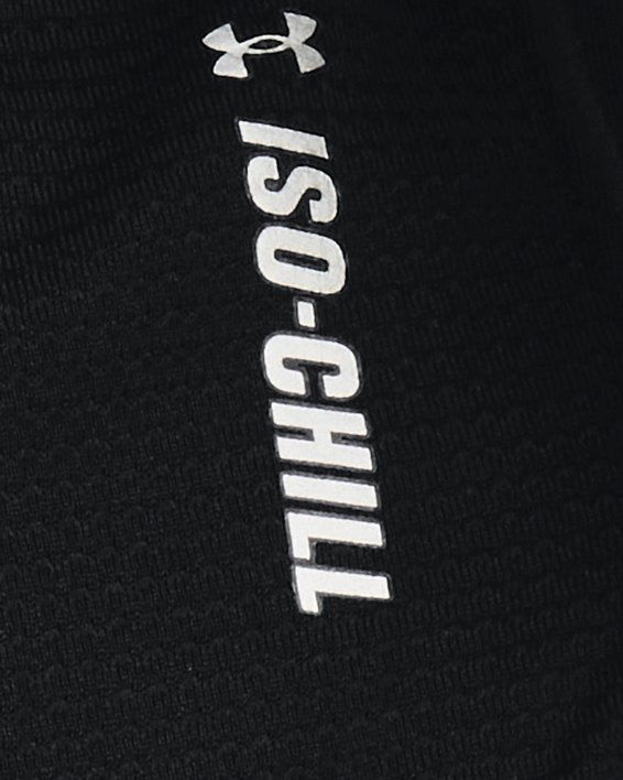 Men's UA Iso-Chill Run Short Sleeve, Black, pdpMainDesktop image number 5