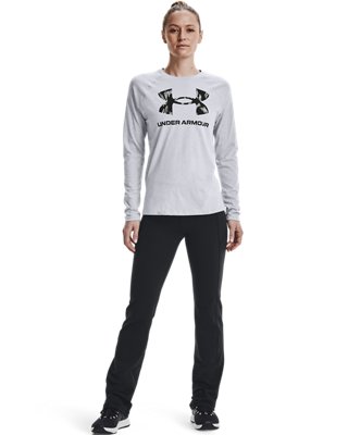 Women's UA Script Graphic Long Sleeve, Gray, pdpZoomDesktop image number 0