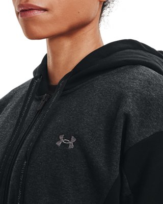 Women's UA Rival Fleece Embroidered Full Zip Hoodie image number 3