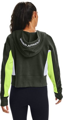 lime green under armour hoodie women's