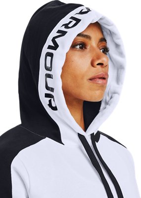 women's under armour rival favorite fleece graphic logo hoodie