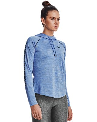Women's UA Velocity Wordmark Hoodie, Blue, pdpZoomDesktop image number 0