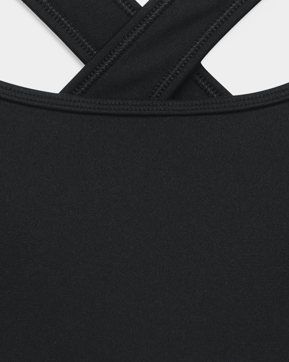 Damen Sport-BH Armour® Mid Crossback, Black, pdpMainDesktop image number 2