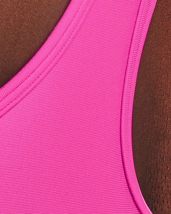 Women's Armour® Mid Crossback Sports Bra, Pink, pdpMainDesktop image number 2
