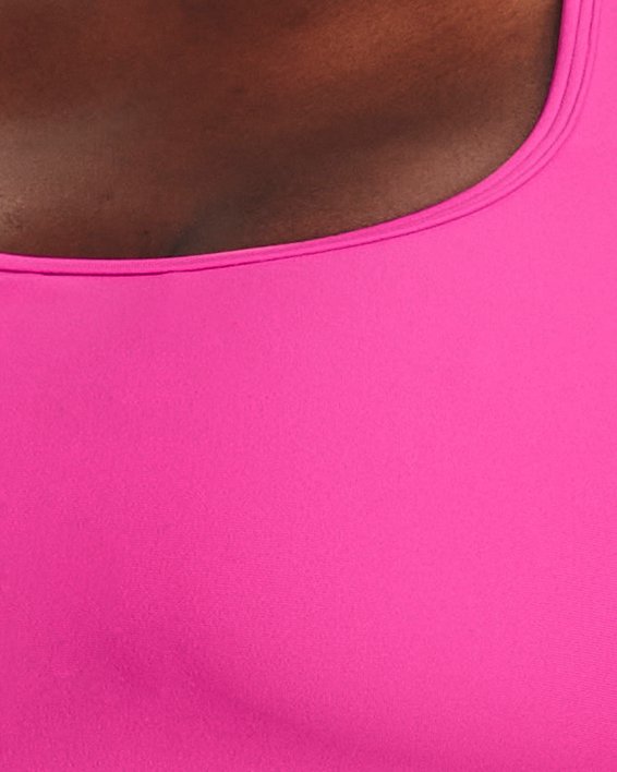 Dames sport BH Armour® Mid Crossback, Pink, pdpMainDesktop image number 0