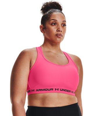 Bra Deportivo Armour&reg; Mid Crossback para Mujer, Pink, pdpMainDesktop image number 0