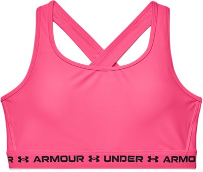 Bra Deportivo Armour&reg; Mid Crossback para Mujer, Pink, pdpMainDesktop image number 2