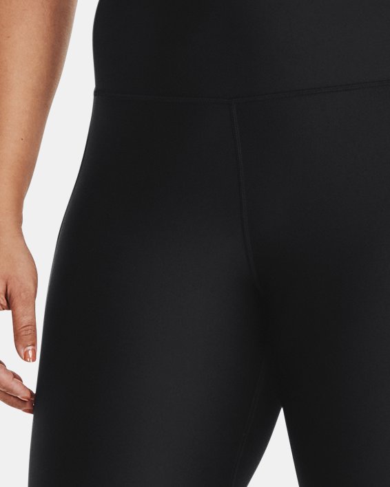 Women's HeatGear® No-Slip Waistband Full-Length Leggings in Black image number 2
