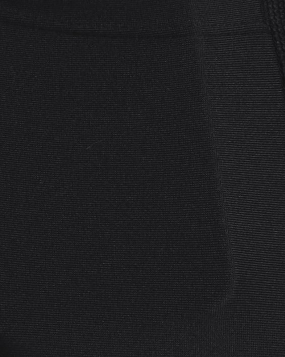 女士HeatGear® Armour No-Slip Waistband Full-Length九分褲 in Black image number 3