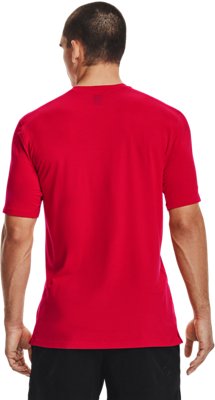 black and red under armour t shirt