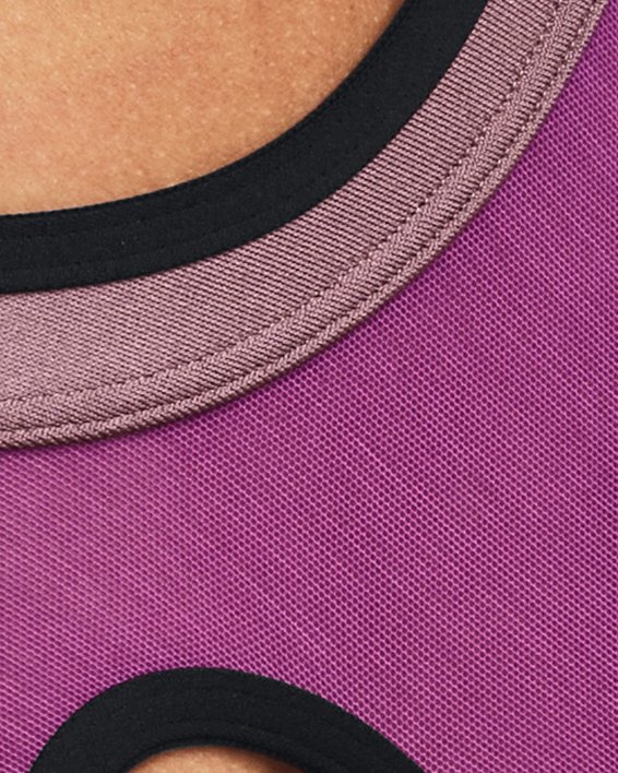 Women's UA Infinity Low Covered Sports Bra, Purple, pdpMainDesktop image number 8