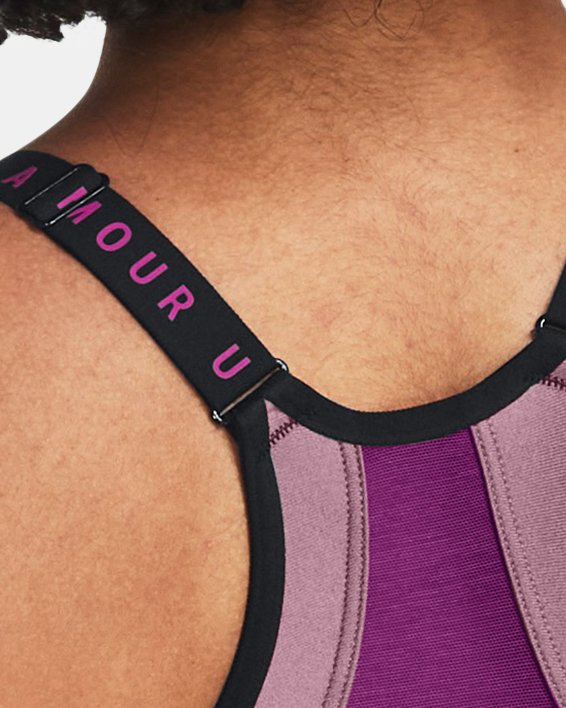 Women's UA Infinity Low Covered Sports Bra in Purple image number 6