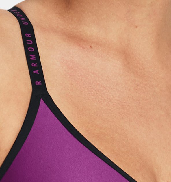 Women's  Under Armour  Infinity Low Covered Sports Bra Cassis / Mystic Magenta / Cassis L