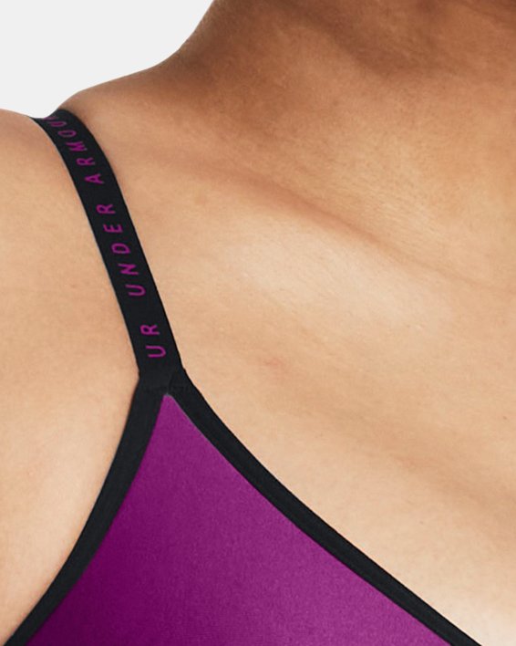 Women's UA Infinity Low Covered Sports Bra in Purple image number 2