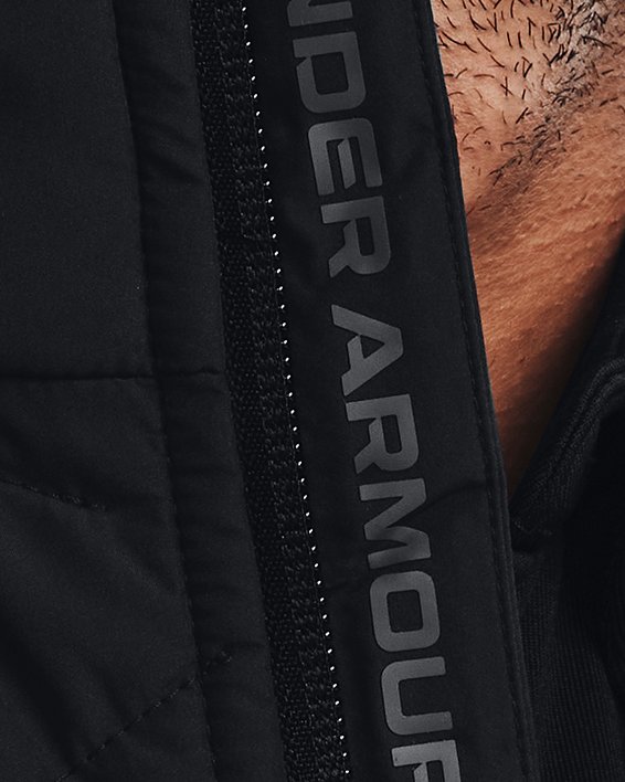 Men's UA Storm ColdGear® Reactor Golf Hybrid Jacket, Black, pdpMainDesktop image number 3