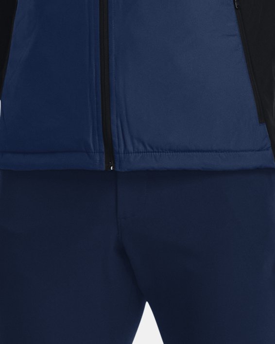남성 UA Storm ColdGear® 리액터 골프 하이브리드 재킷 in Blue image number 2