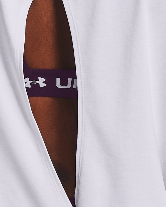Women's UA Tech™ Vent Short Sleeve, White, pdpMainDesktop image number 0