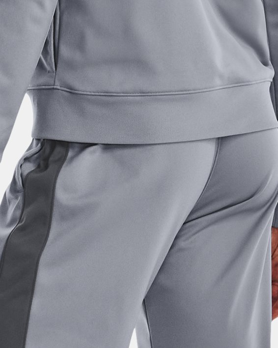 Damen UA Trainingsanzug aus Trikotstoff, Gray, pdpMainDesktop image number 1