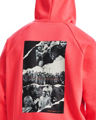 red graphic hoodie